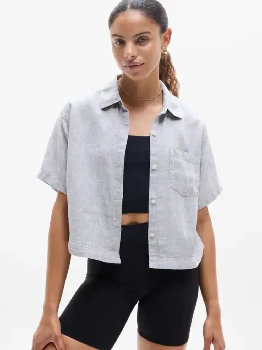 ATHLETA Retreat Linen short sleeve
